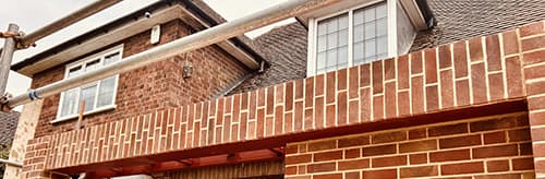 Image showing brickwork of a house.